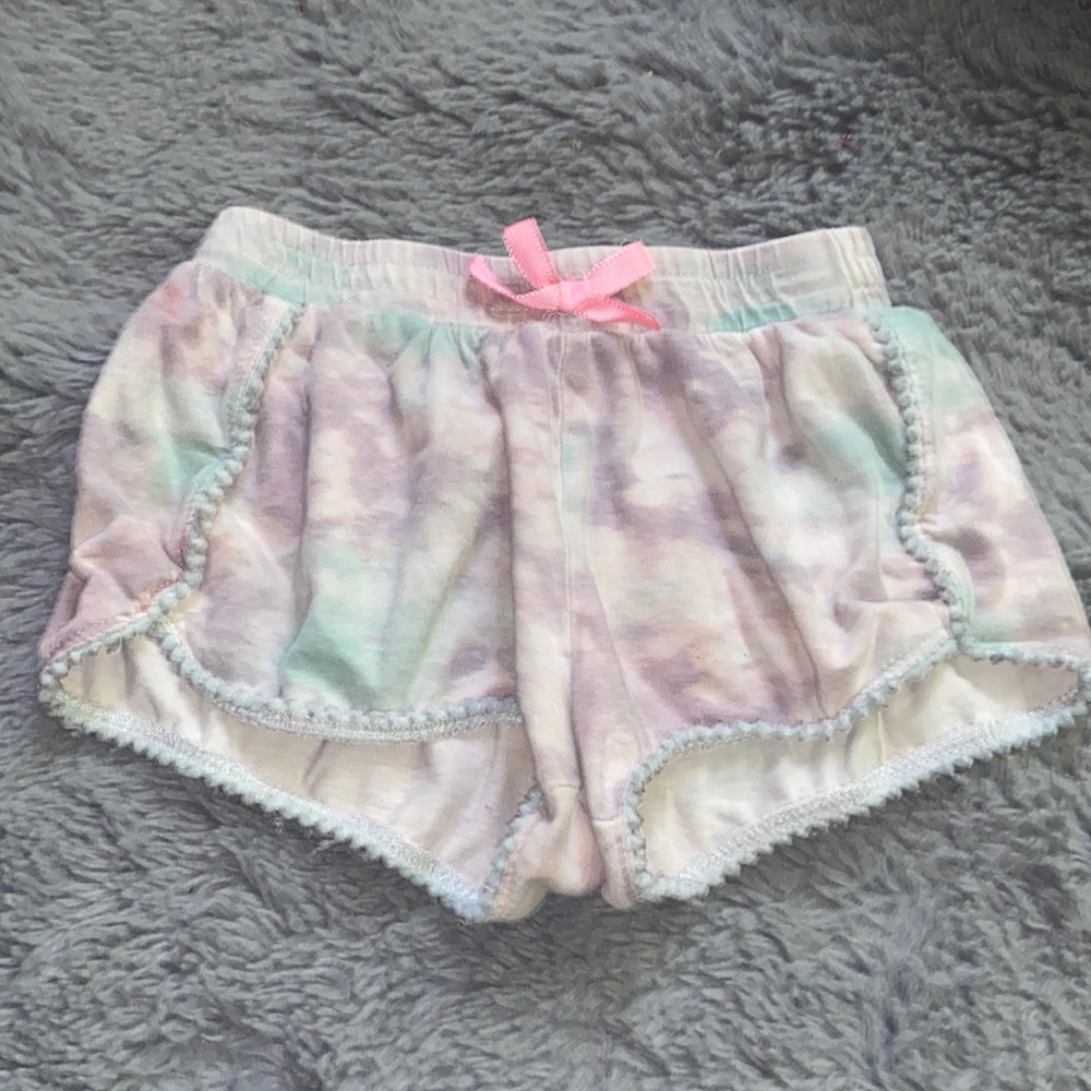 girls tye dye shorts